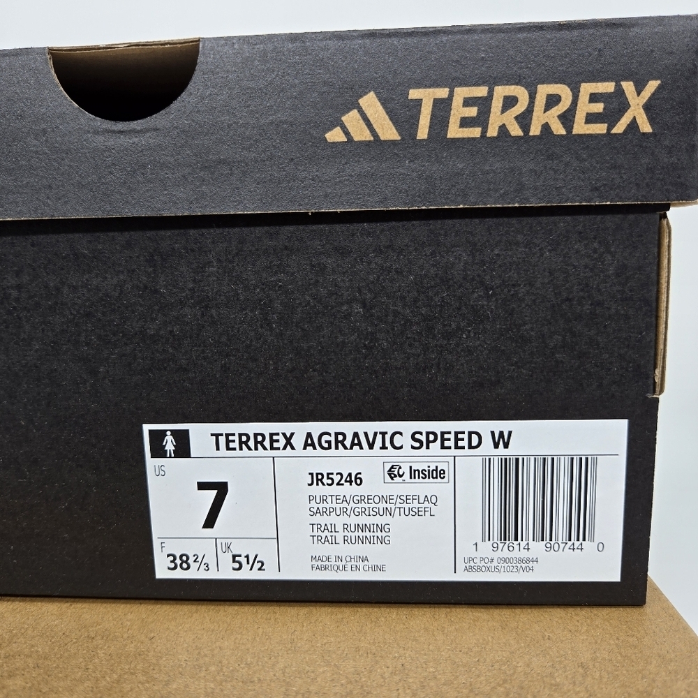 Adidas Women's Terrex Agravic Speed Trail Pure Teal Trail Running Shoes Size 7 - Picture 8 of 8